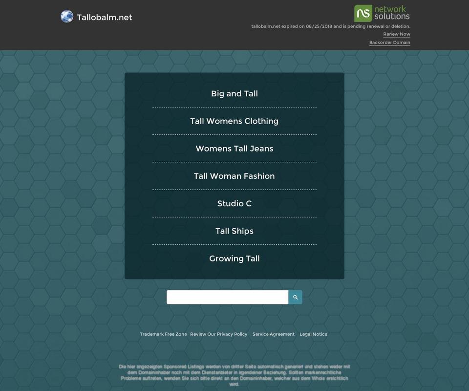 tallobalm.net shopify website screenshot