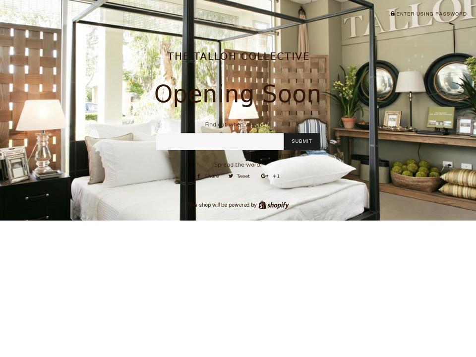 talloh.com shopify website screenshot
