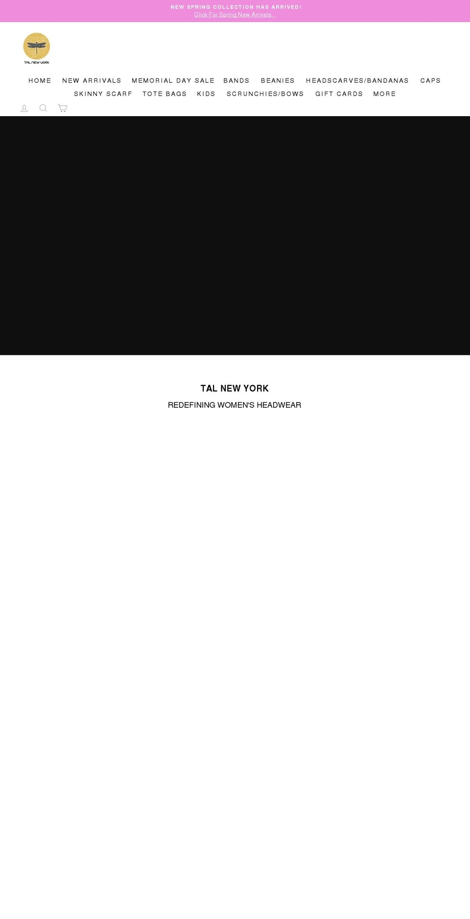 talnewyork.com — Shopify storefront screenshot