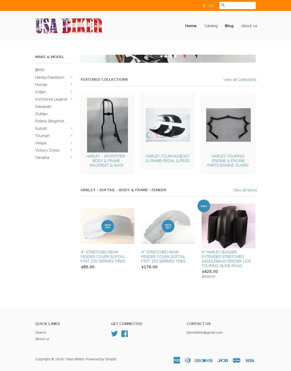 talonbillets.com shopify website screenshot