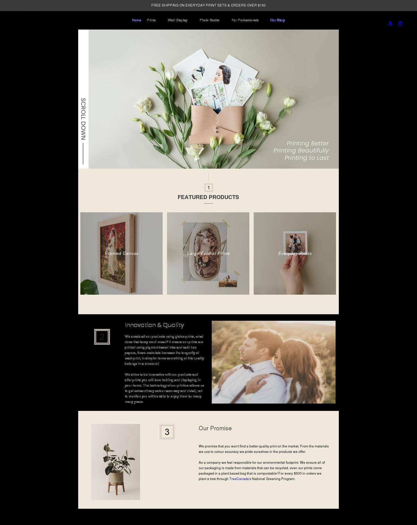 talusprints.com shopify website screenshot