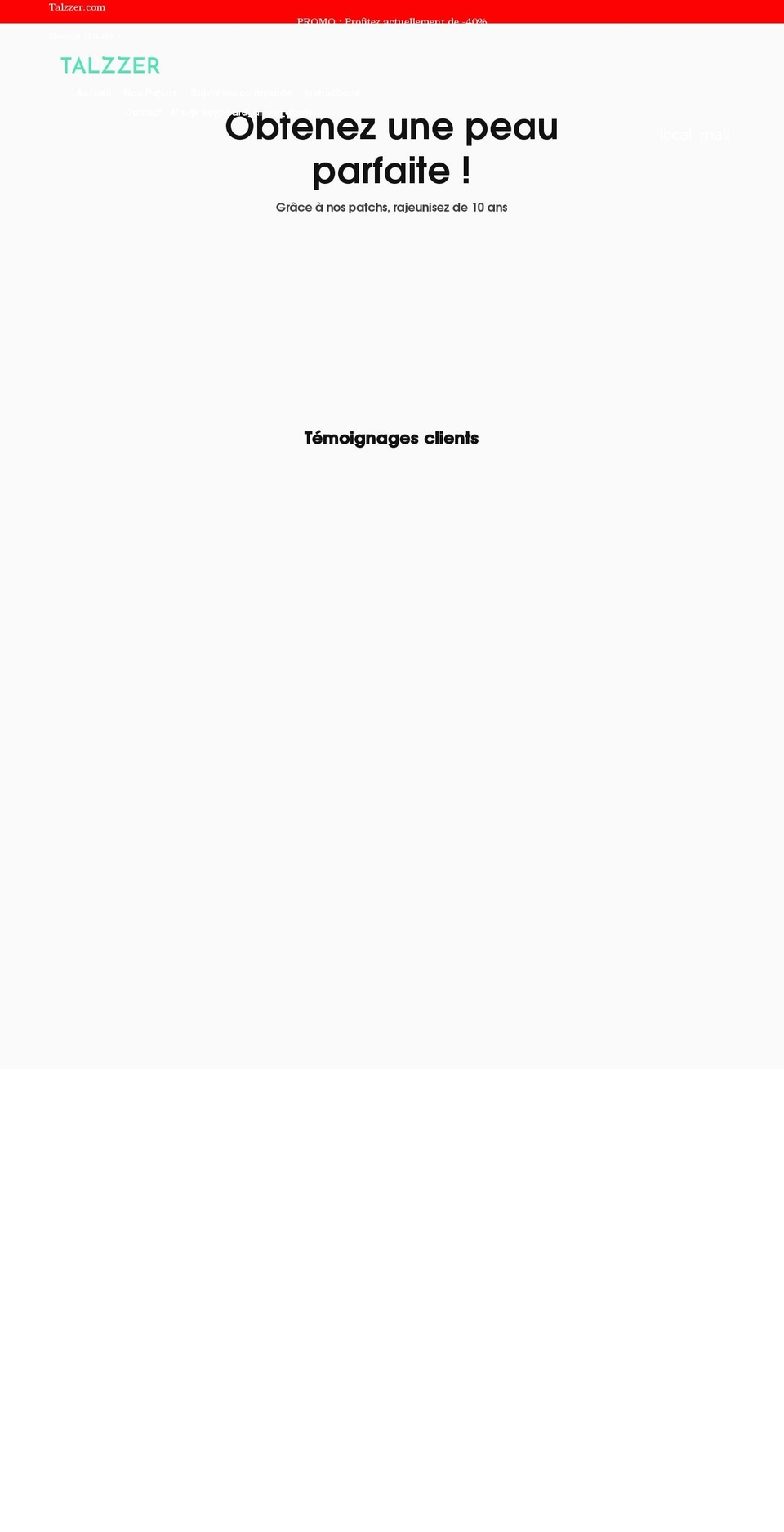 talzzer.com shopify website screenshot