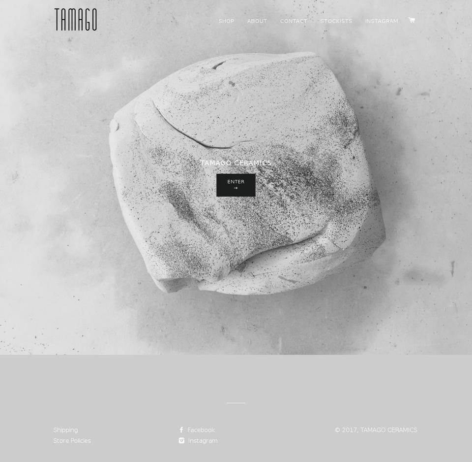 tamagoceramics.com shopify website screenshot