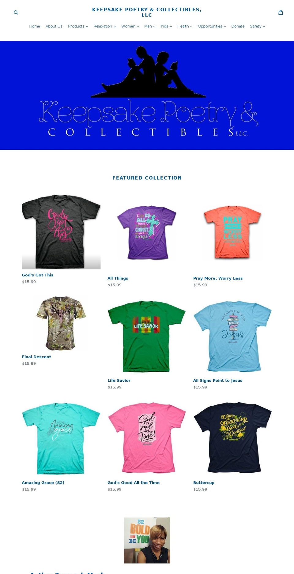 tamarahmack.com shopify website screenshot