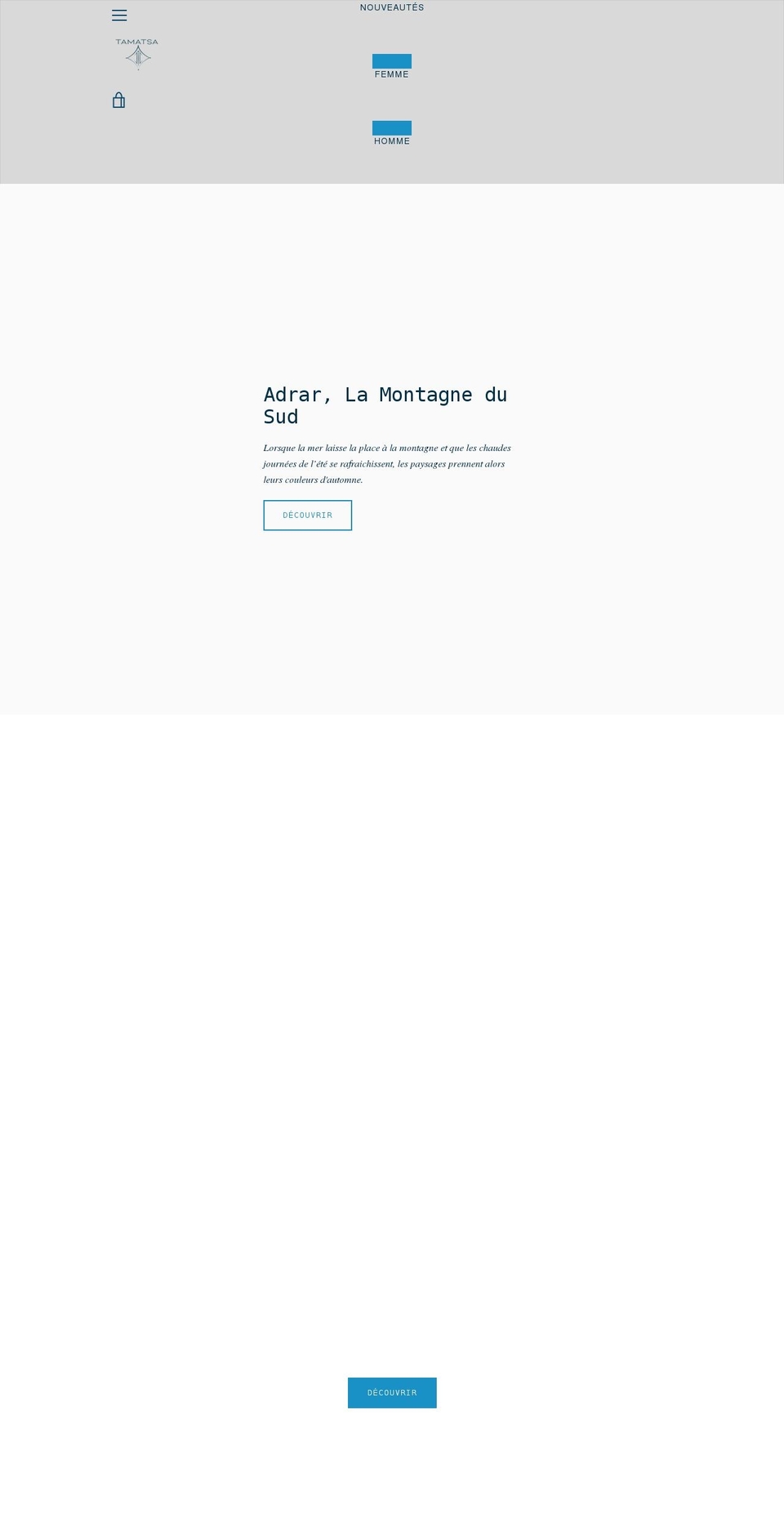 tamatsa.com shopify website screenshot