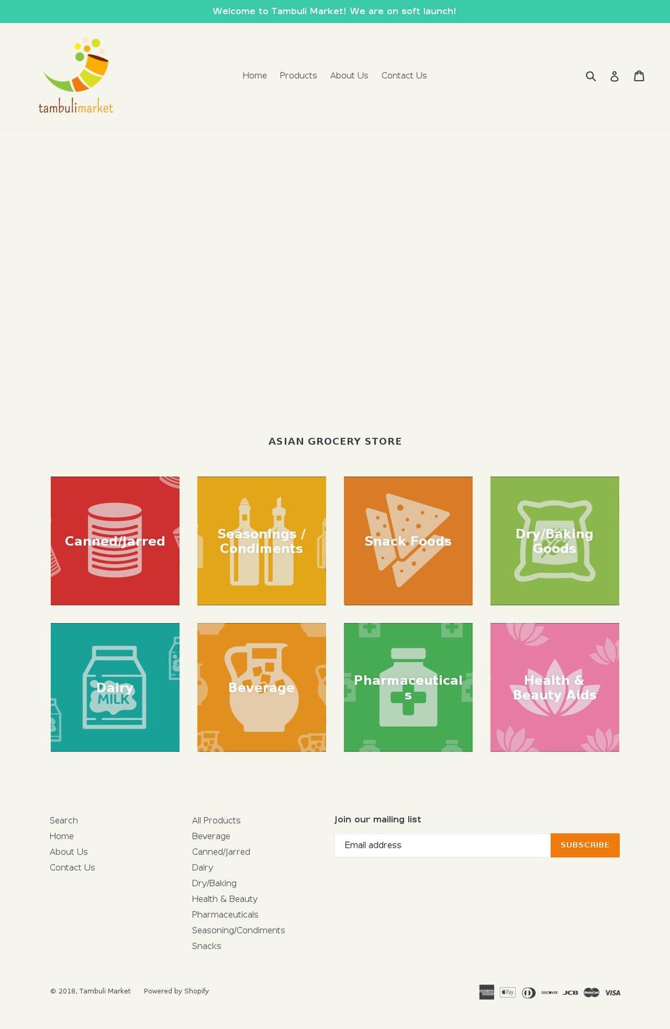 tambulimarket.com shopify website screenshot