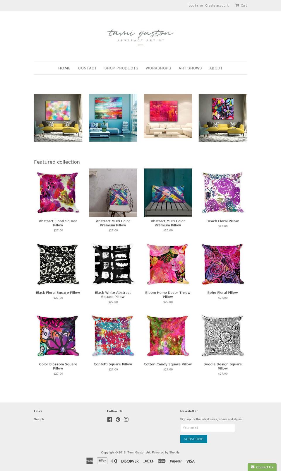 tamigaston.com — Shopify storefront screenshot