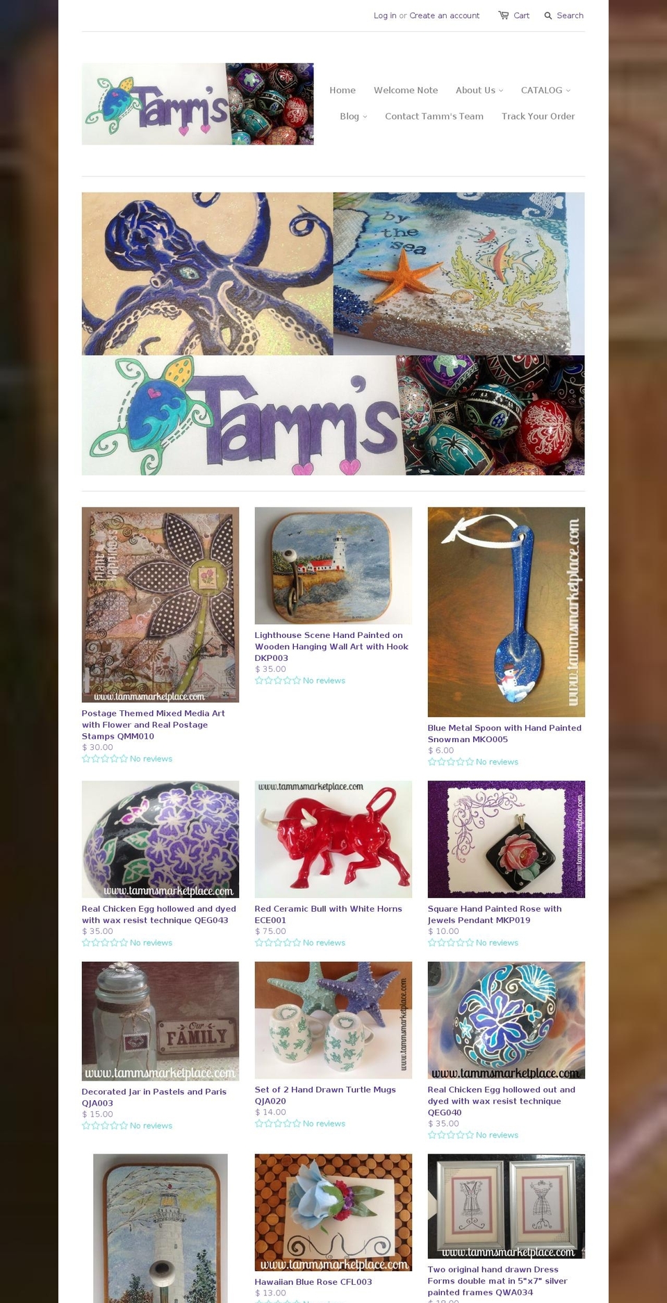 tammsmarketplace.com shopify website screenshot