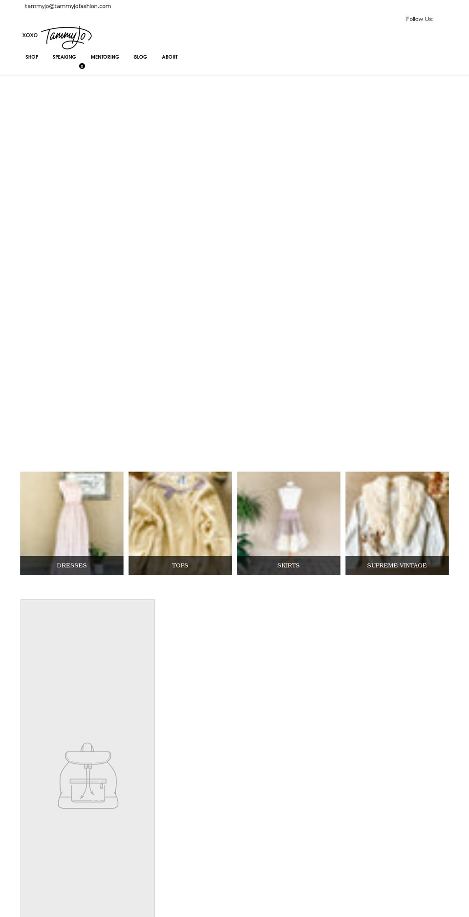 tammyjofashion.com shopify website screenshot