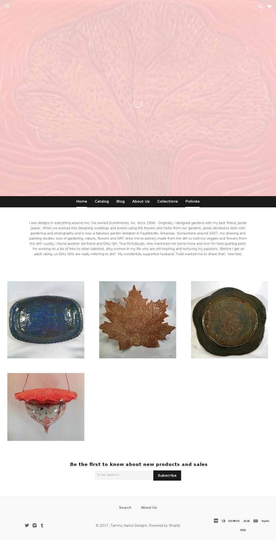 tammynance.com shopify website screenshot