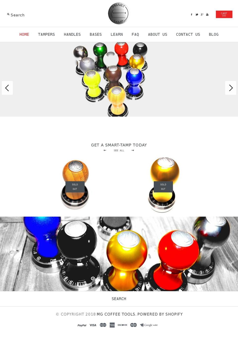 tampespresso.com — Shopify storefront screenshot
