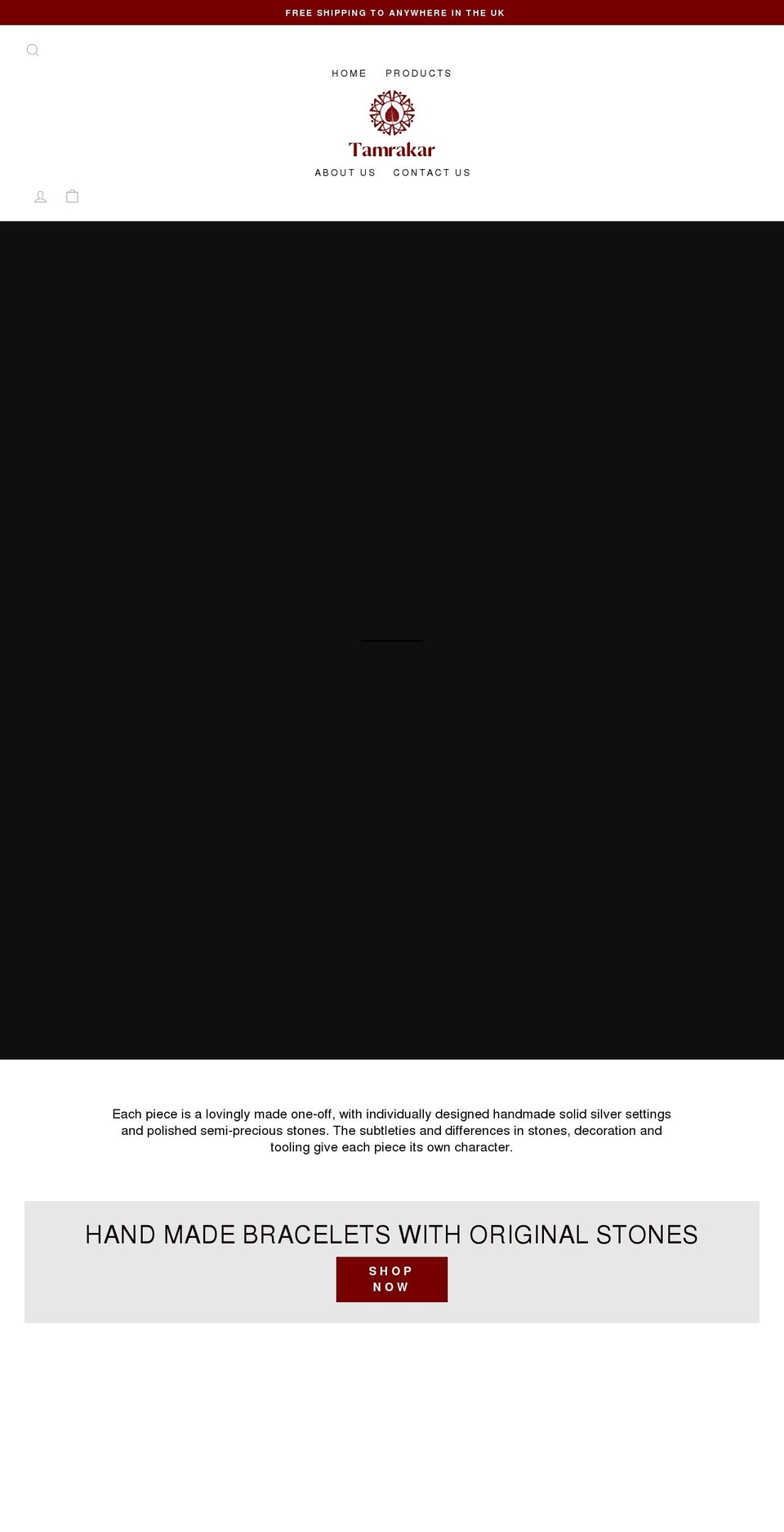 tamrakar.co.uk shopify website screenshot