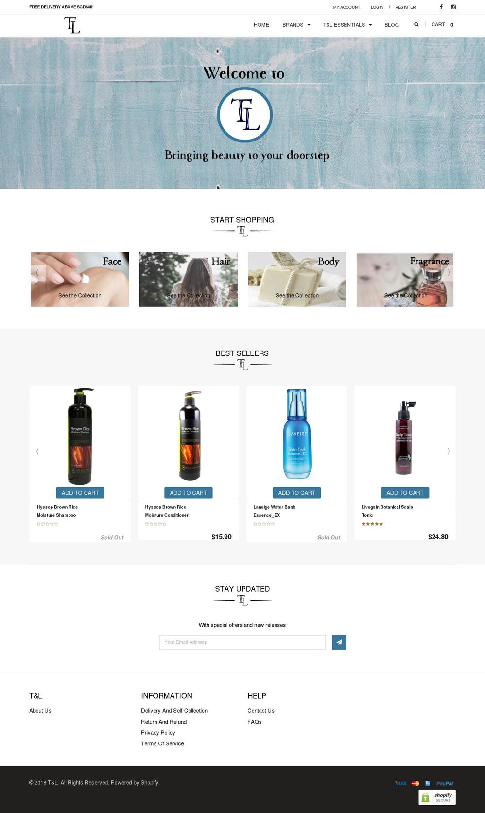 Minion Shopify theme site example tanandlo.com