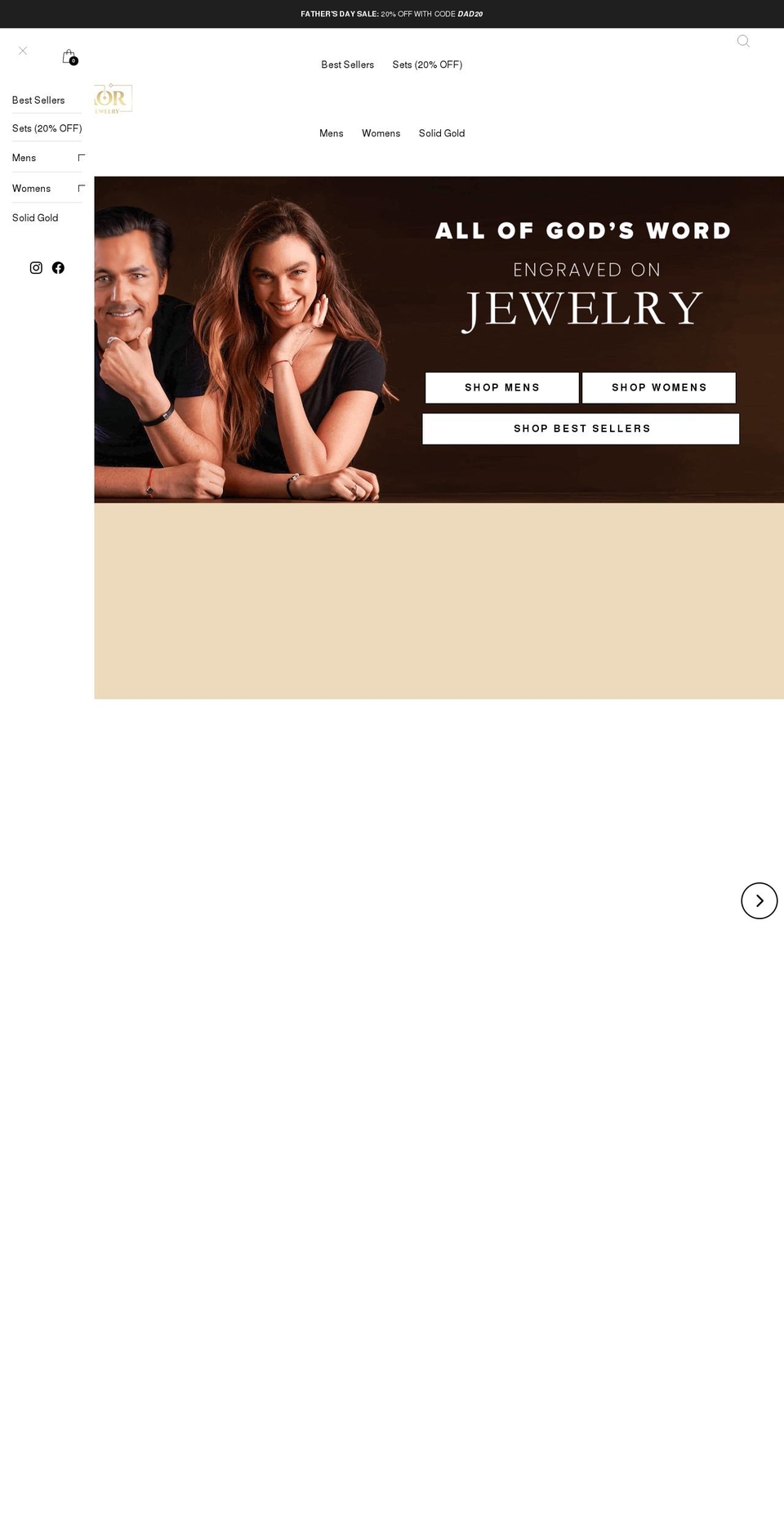 tanaorjewelry.com shopify website screenshot