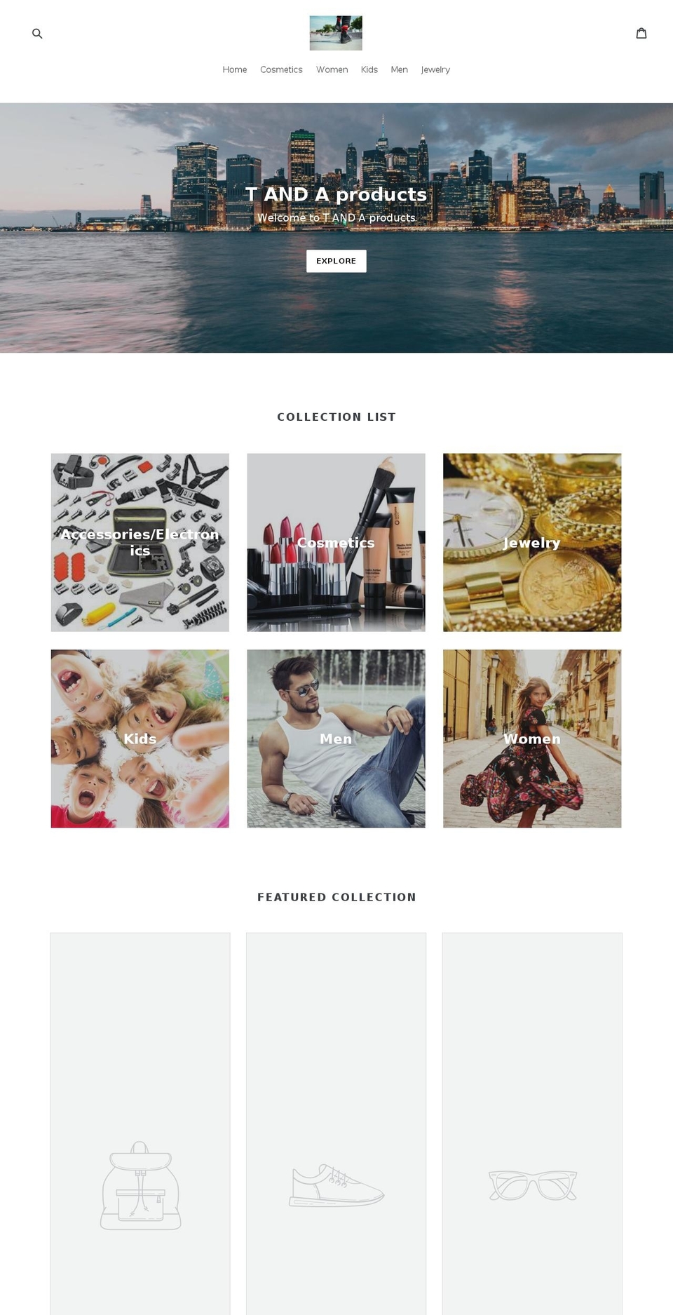 tandaproducts.com — Shopify storefront screenshot