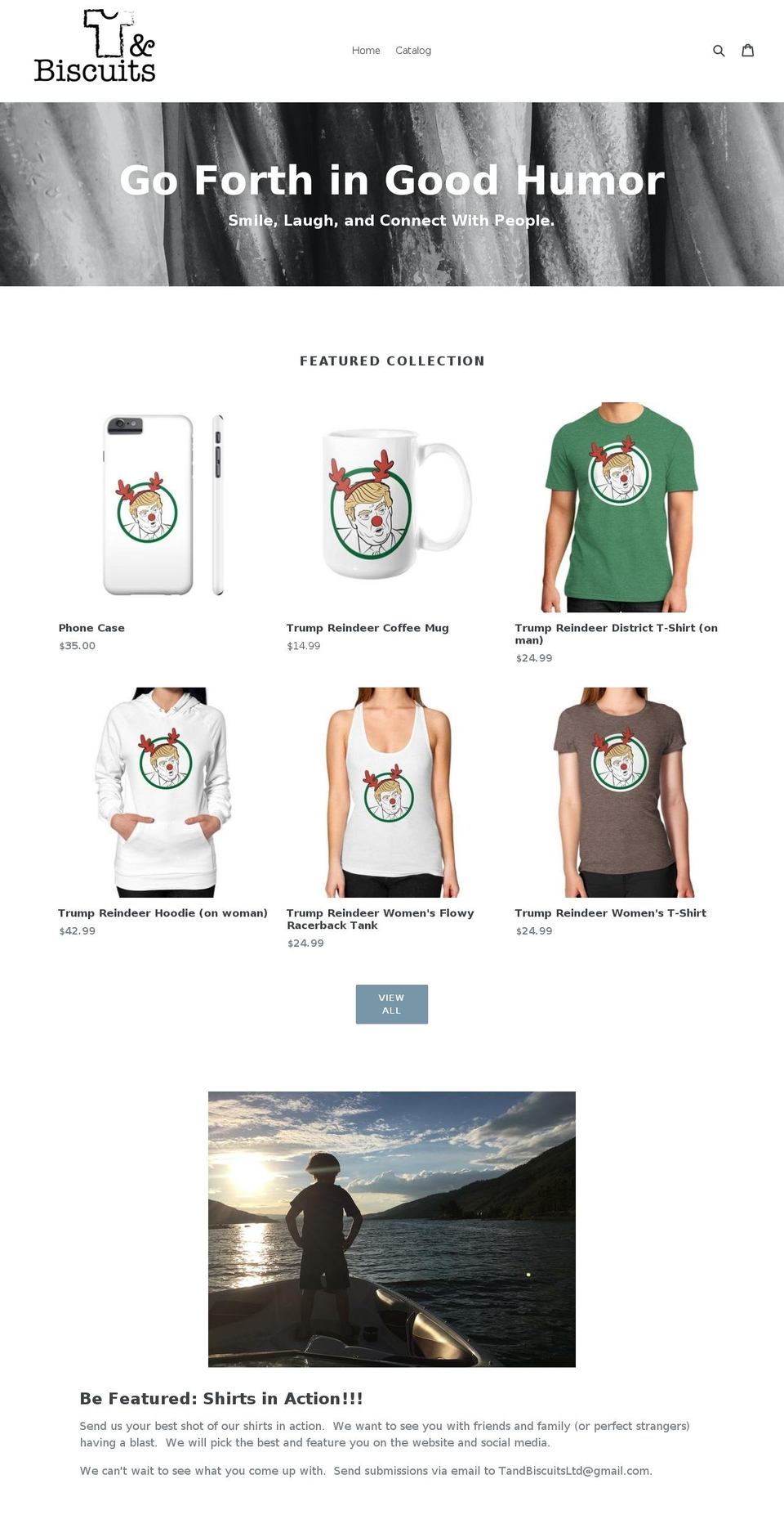 tandbiscuits.com shopify website screenshot