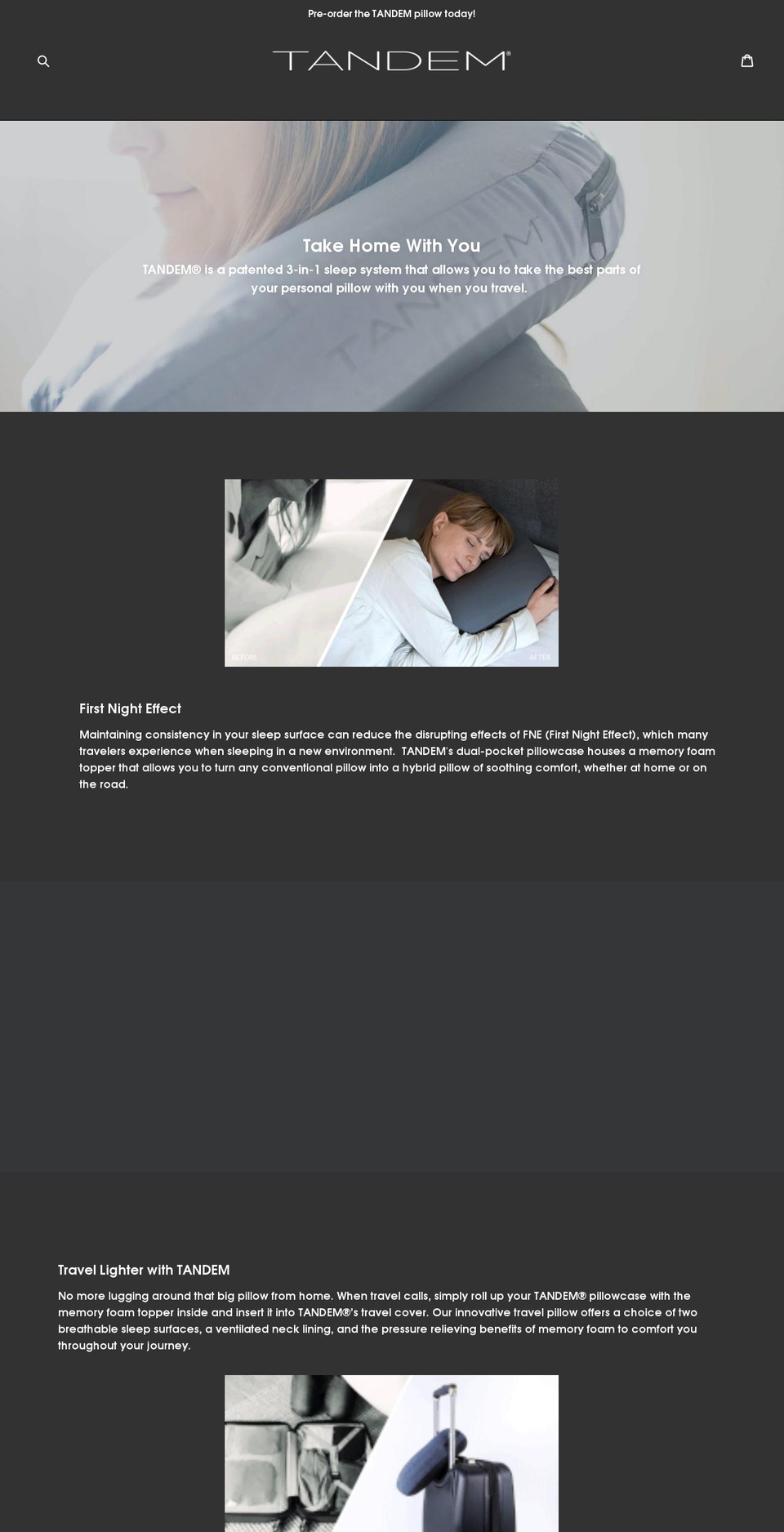tandemgoods.com shopify website screenshot