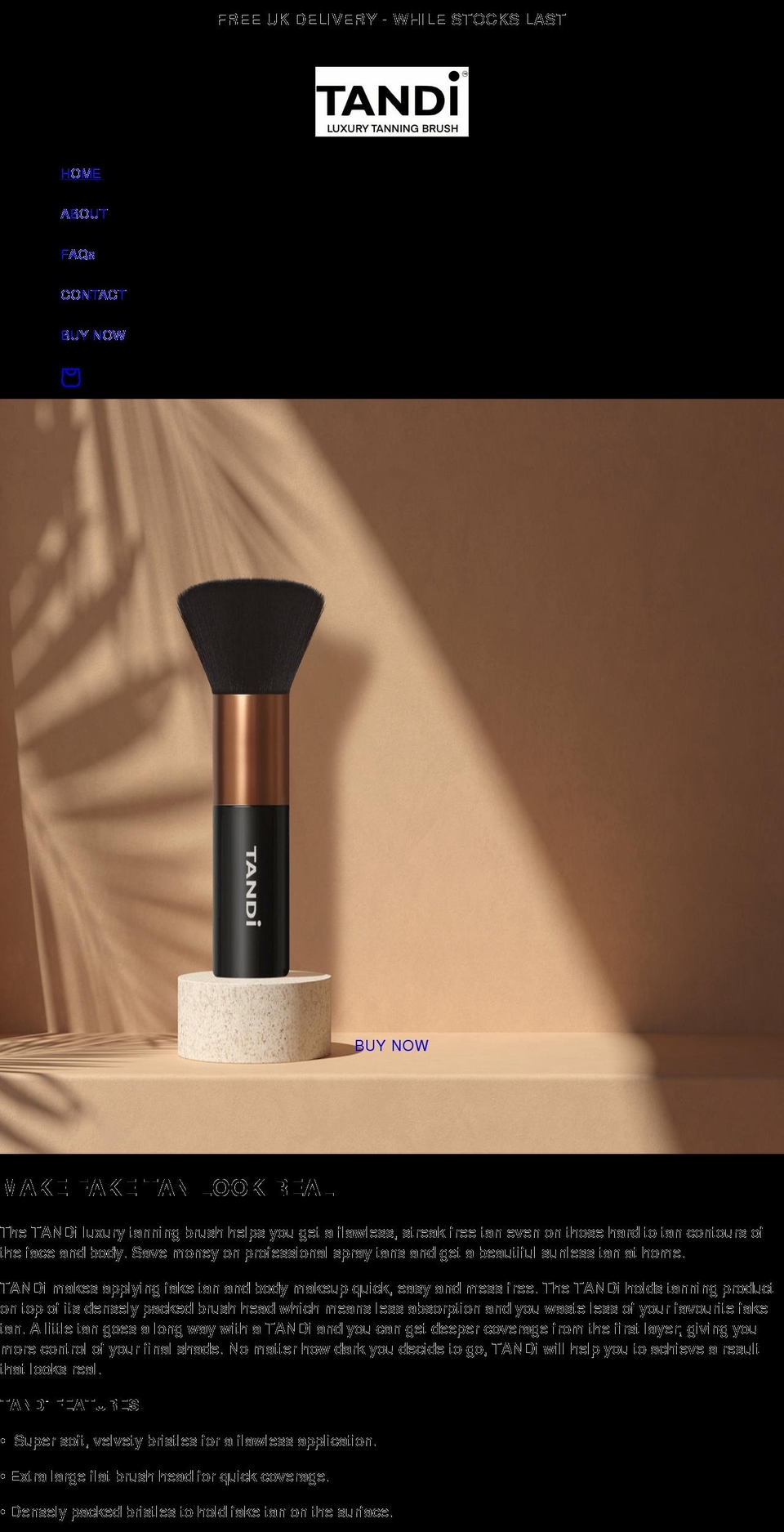 tanditan.com shopify website screenshot