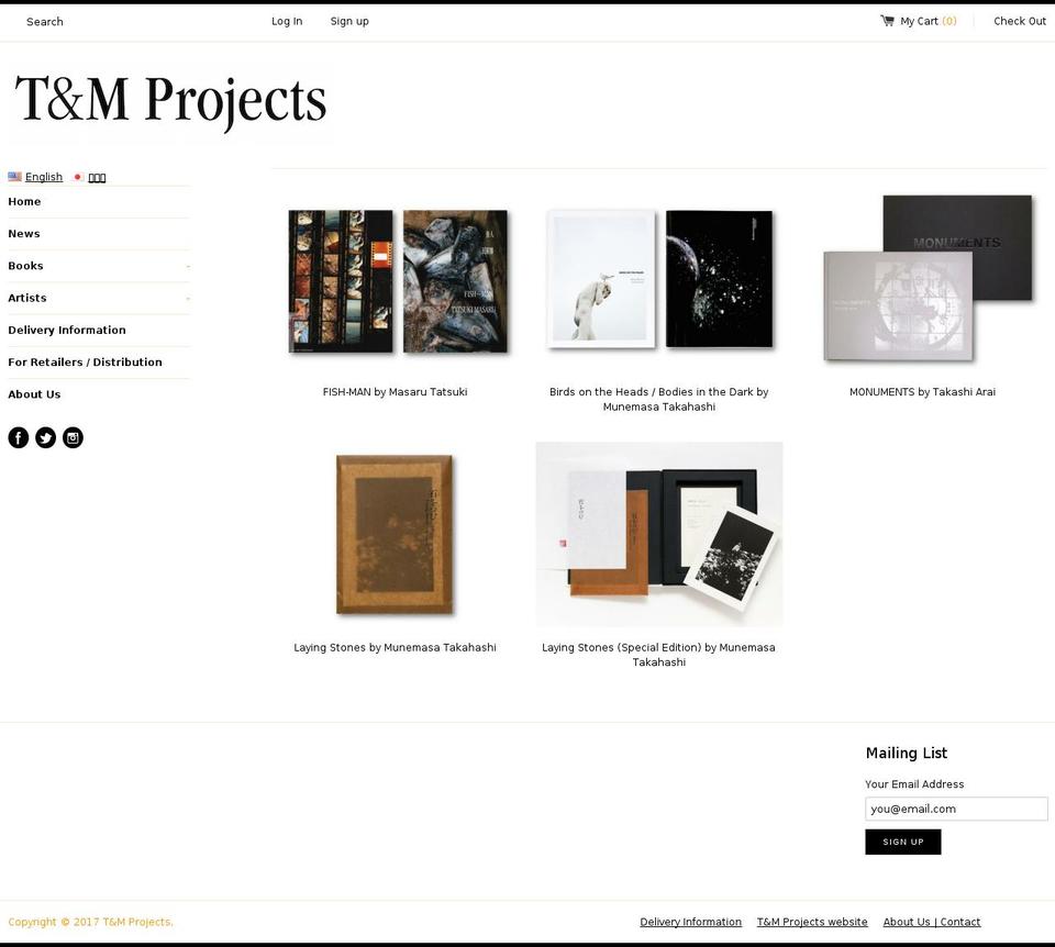tandmprojects-store.com shopify website screenshot