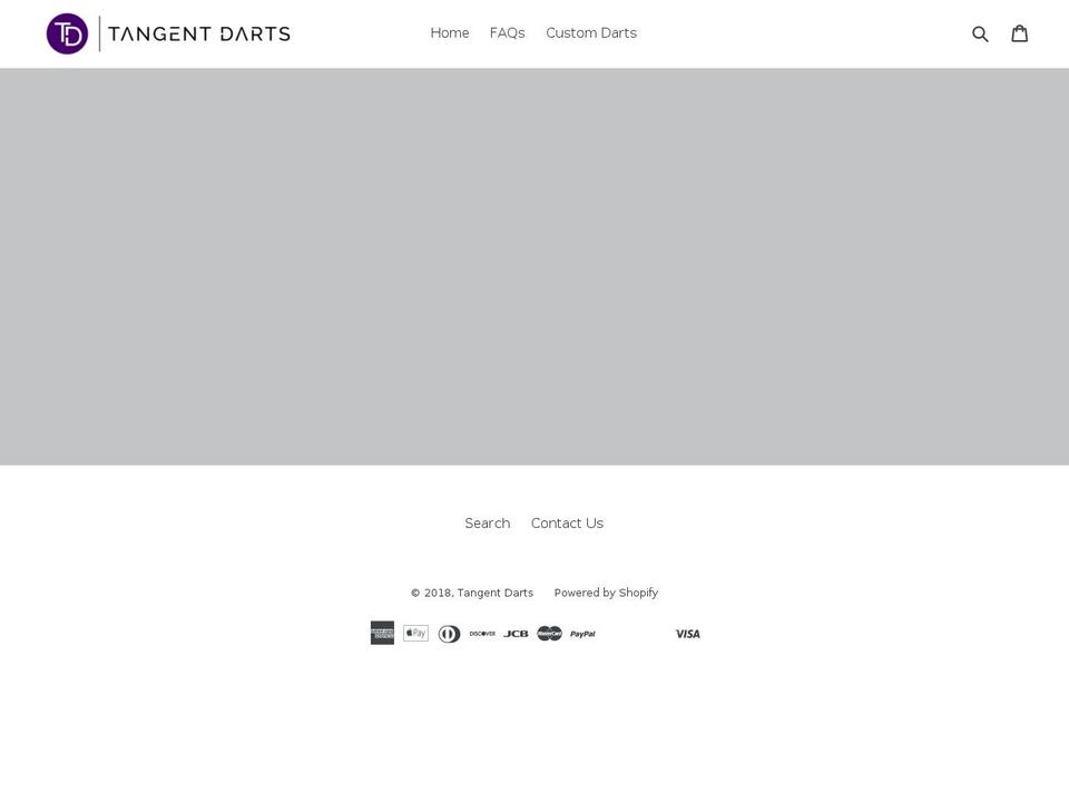 tangentdarts.com — Shopify storefront screenshot