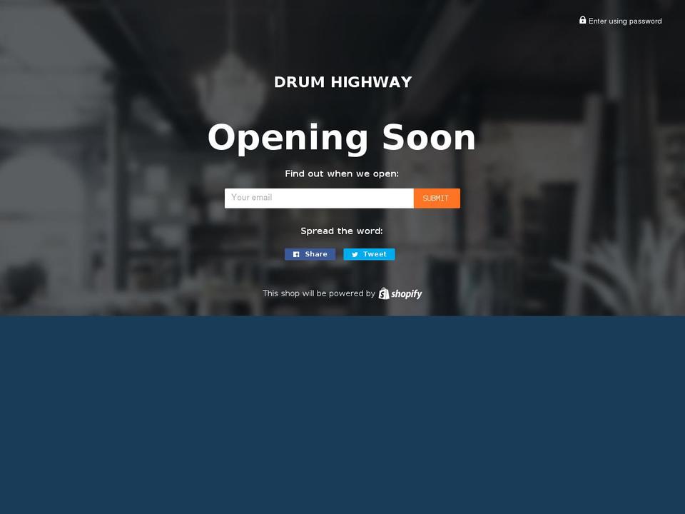 drum-highway Shopify theme site example tangerinedrumstudio.com