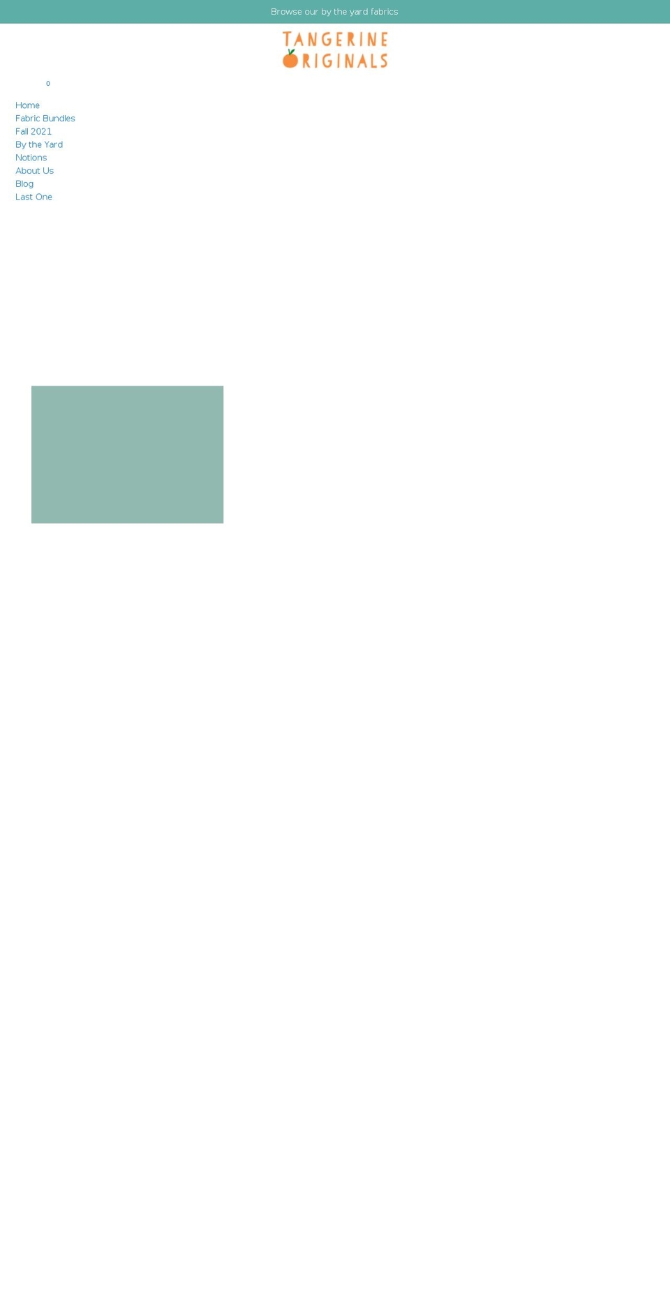 tangerineoriginals.com shopify website screenshot