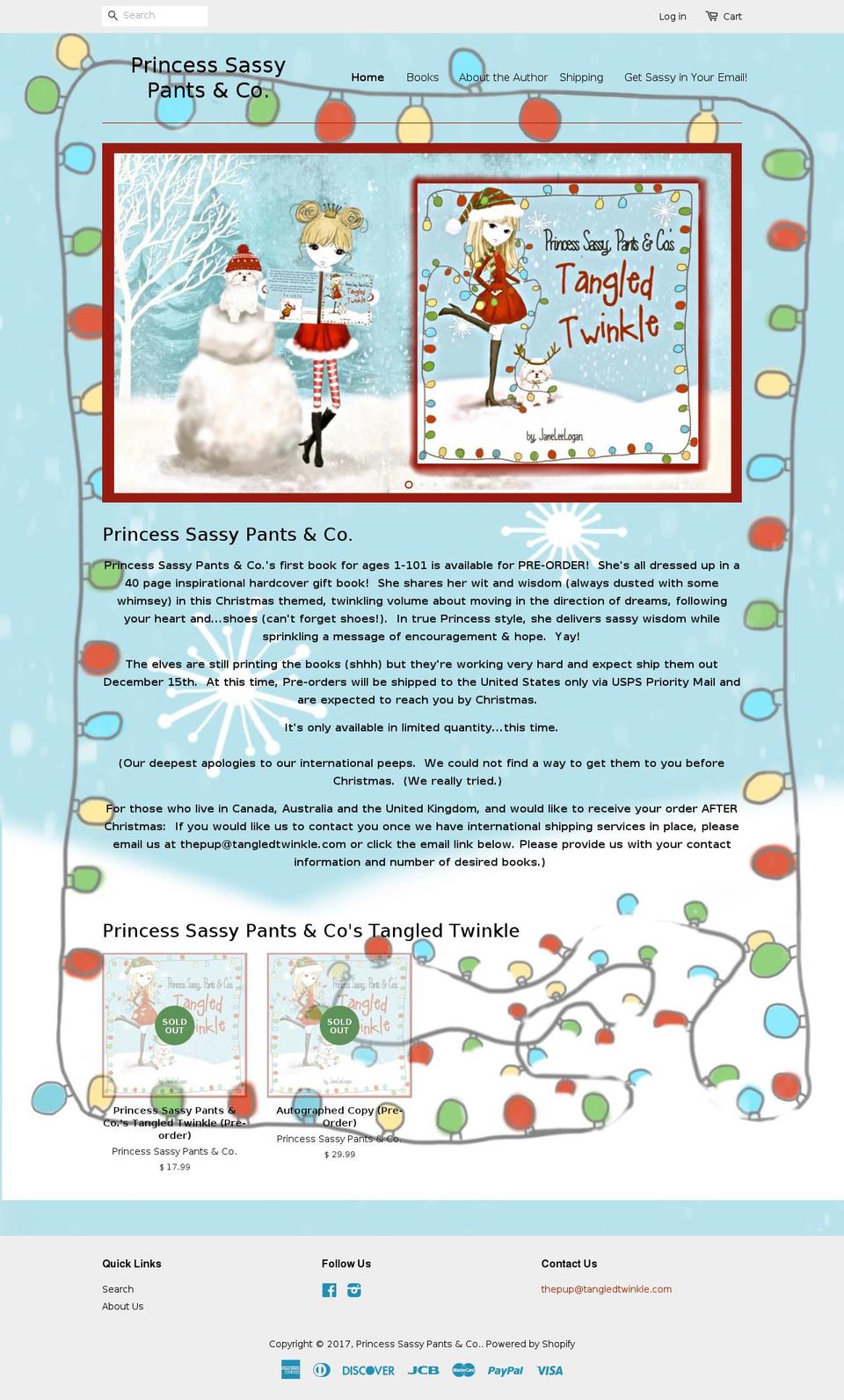 tangledtwinkle.com shopify website screenshot