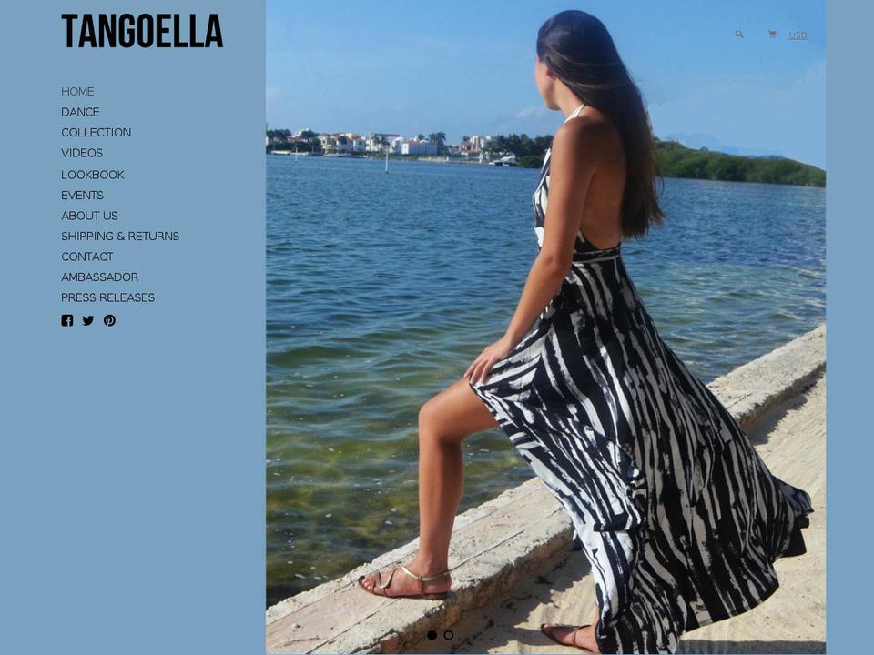 tangoella.com shopify website screenshot