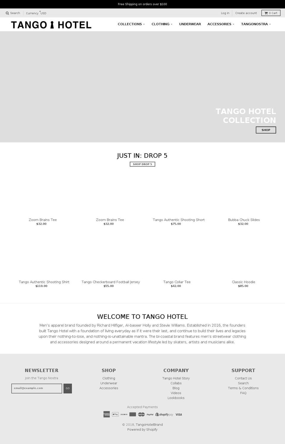 Copy of Null Shopify theme site example tangohotel.com