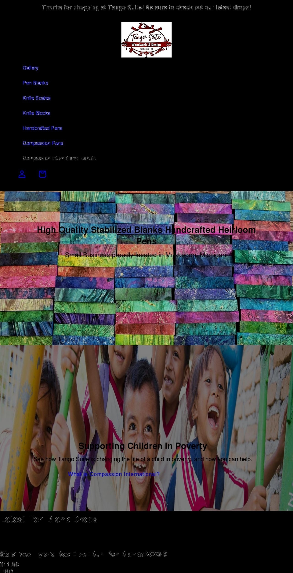 tangosuitewwad.com shopify website screenshot