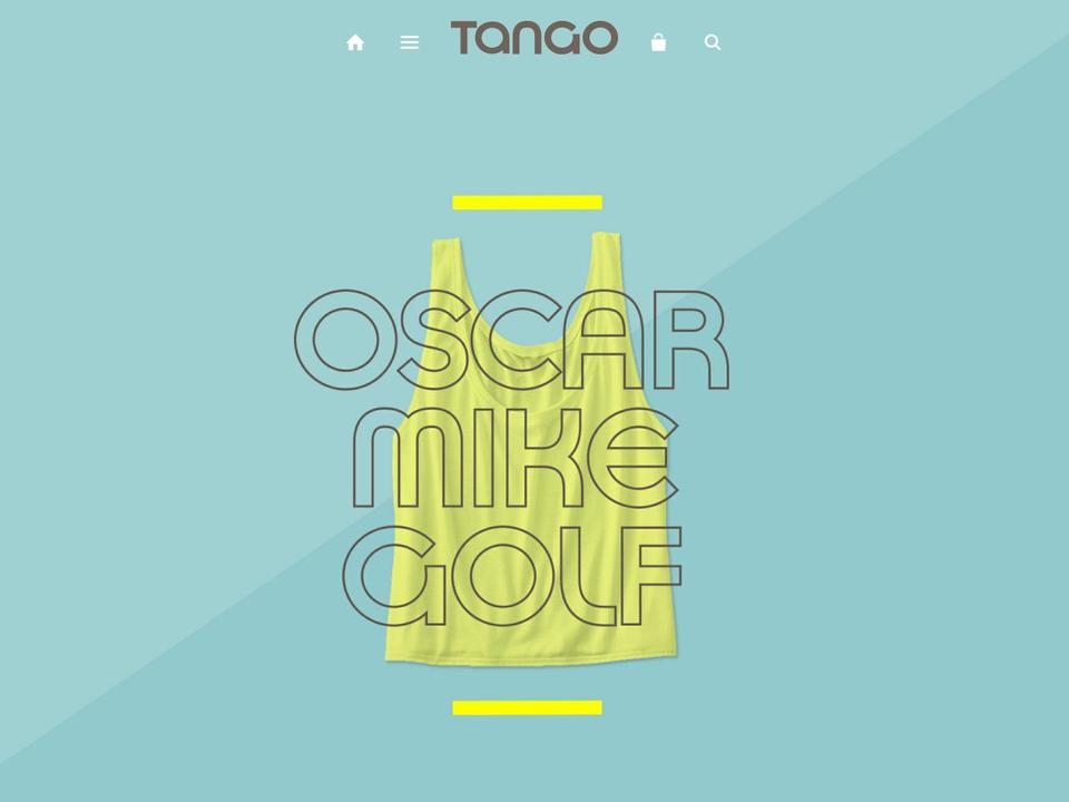 tangotees.com shopify website screenshot