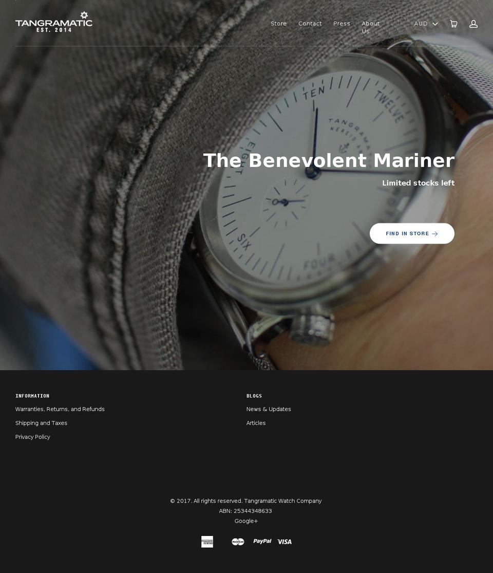 tangramatic.com.au shopify website screenshot