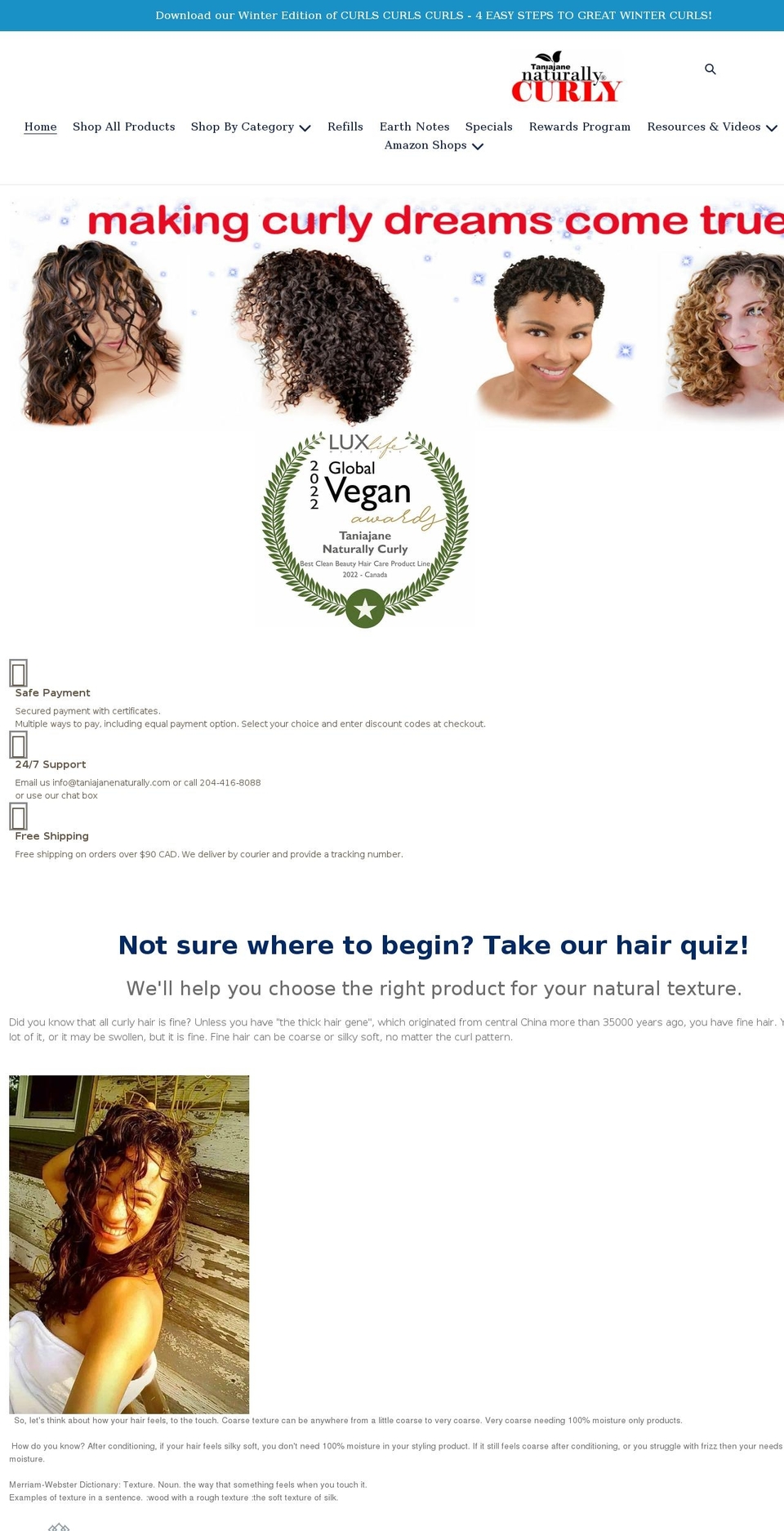 taniajanenaturally.com shopify website screenshot