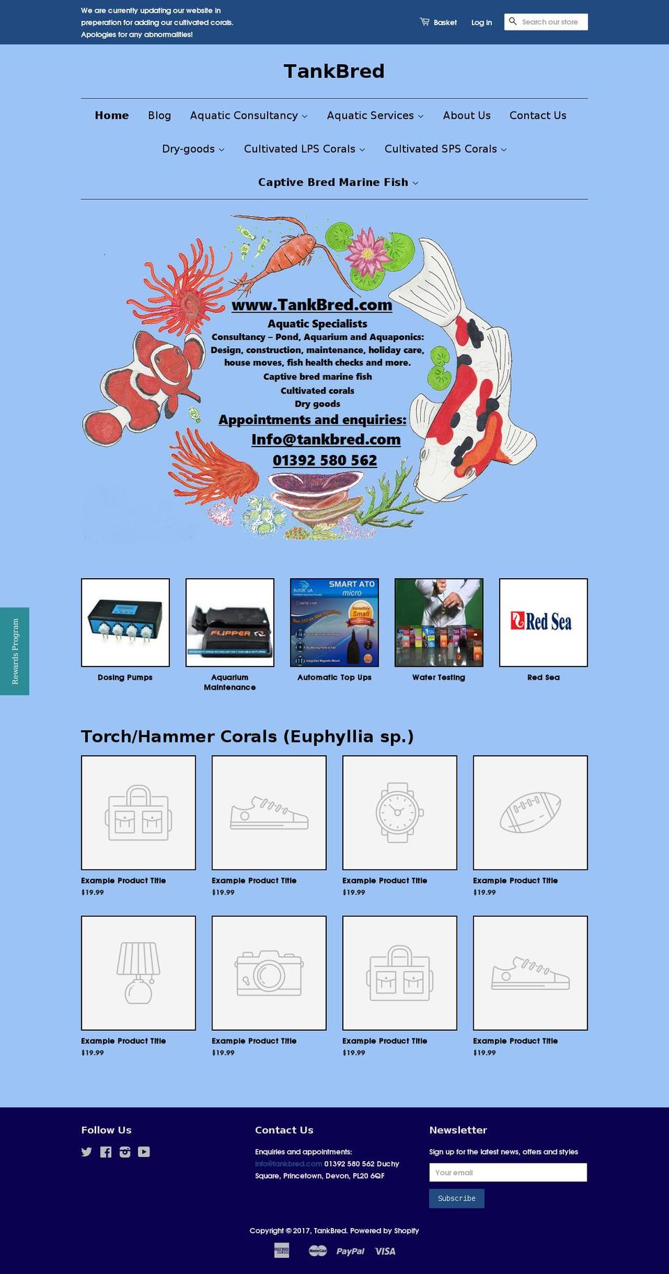 tankbred.com shopify website screenshot