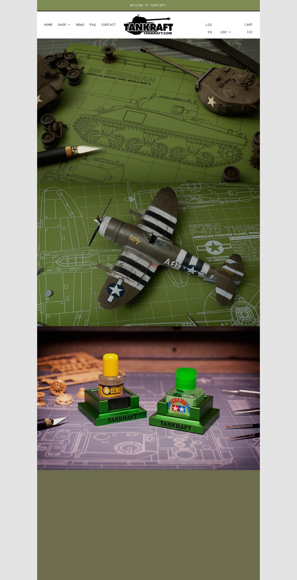 tankraft.com shopify website screenshot