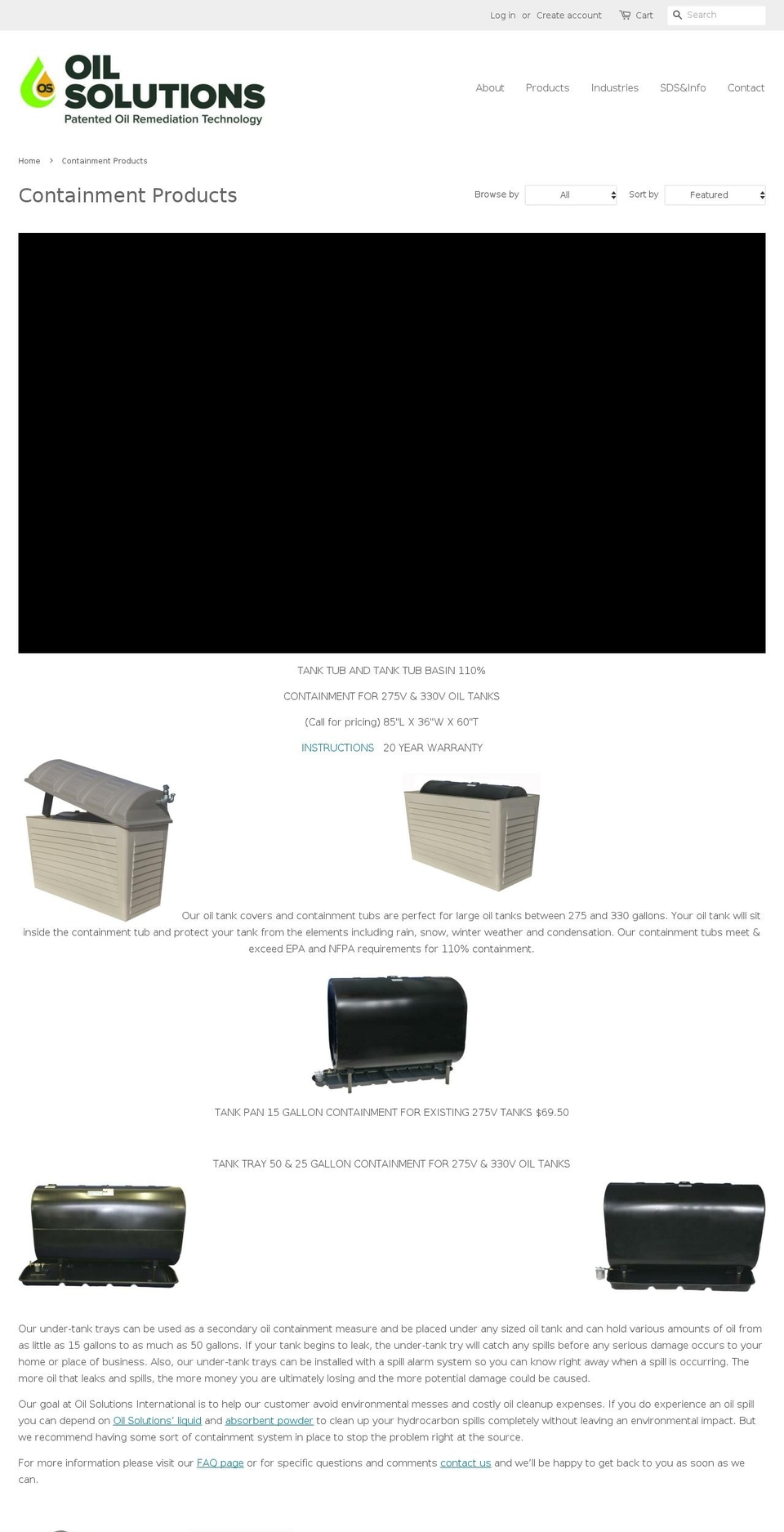 tanktray.net shopify website screenshot