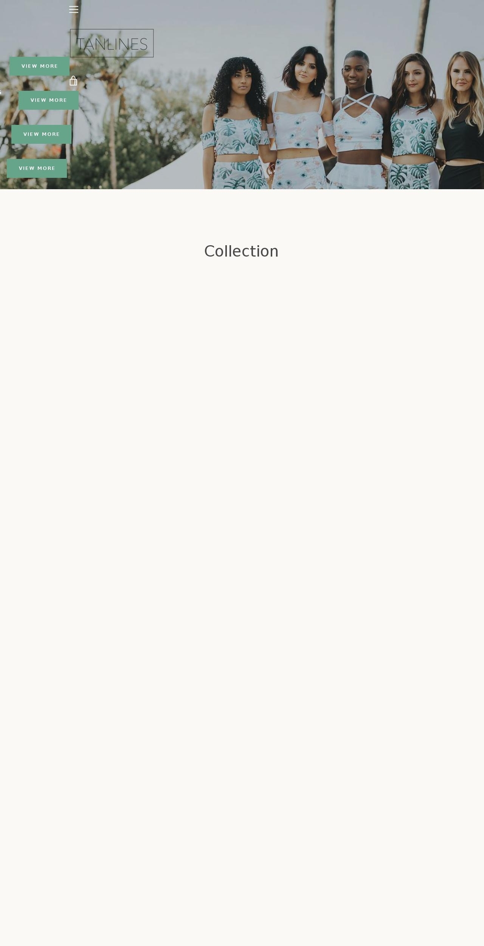 tanlinesswim.com — Shopify storefront screenshot