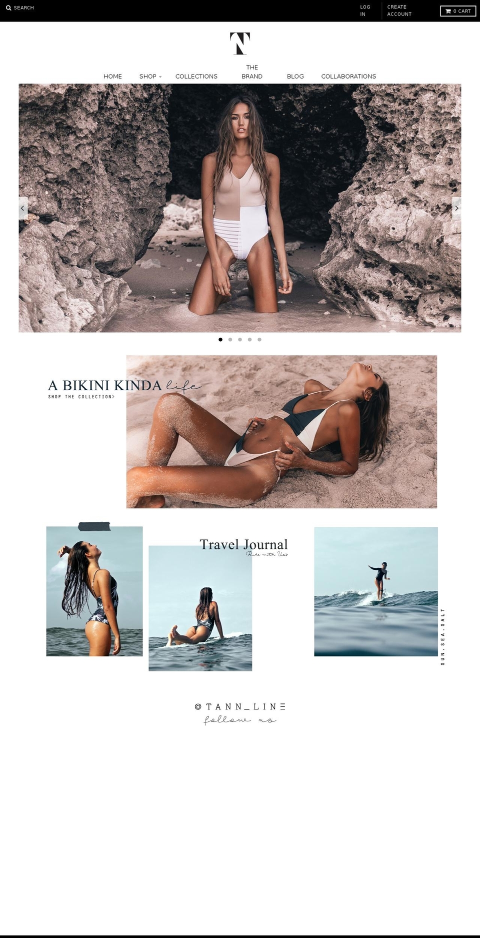 tann-line.com shopify website screenshot