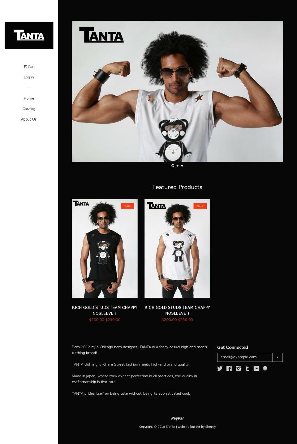 tantaclothingusa.com — Shopify storefront screenshot