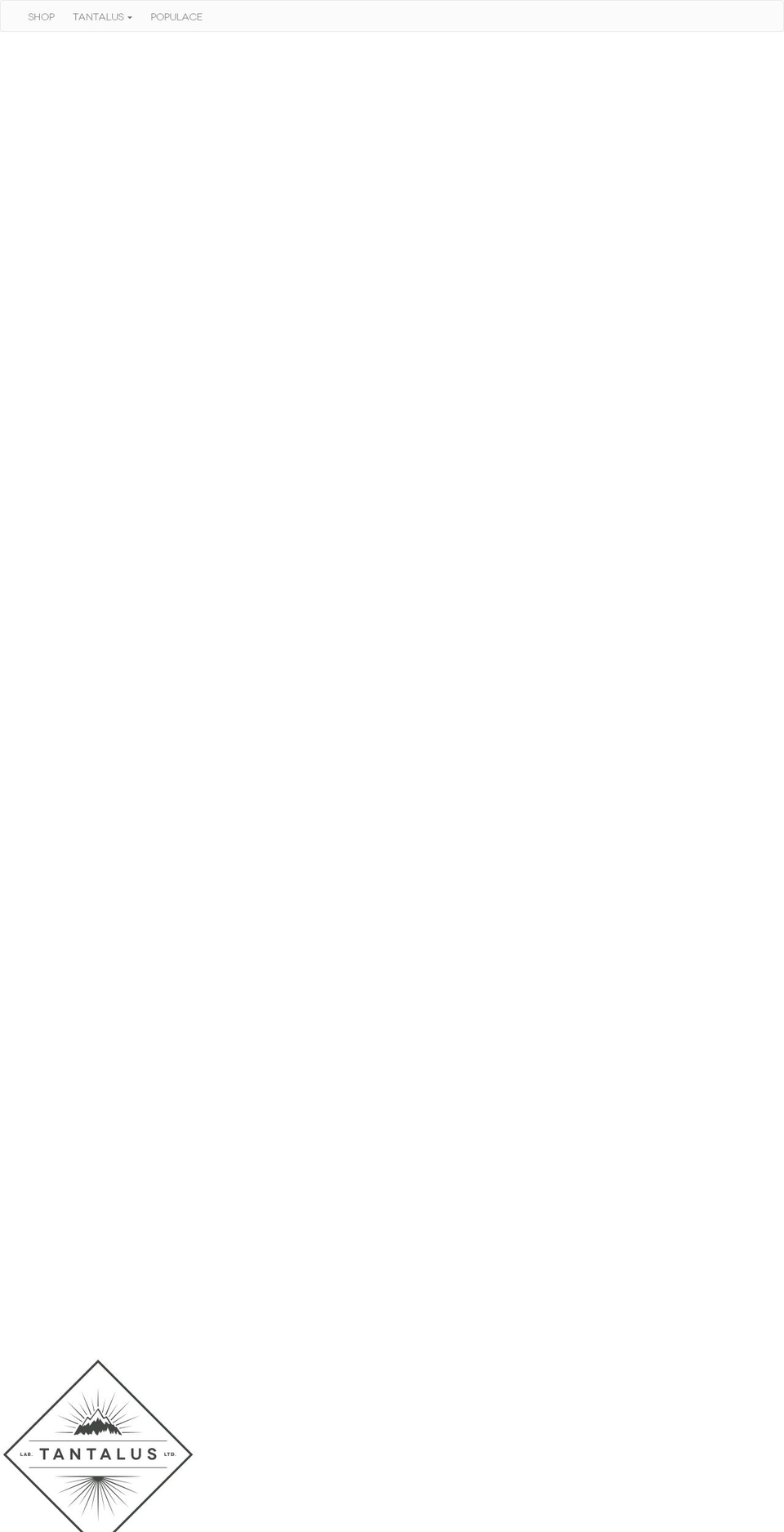 tantaluspharma.com — Shopify storefront screenshot