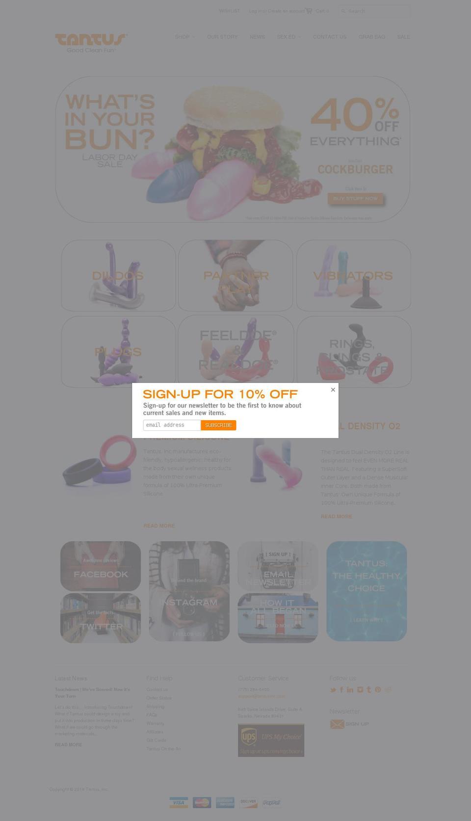tantustoys.com shopify website screenshot