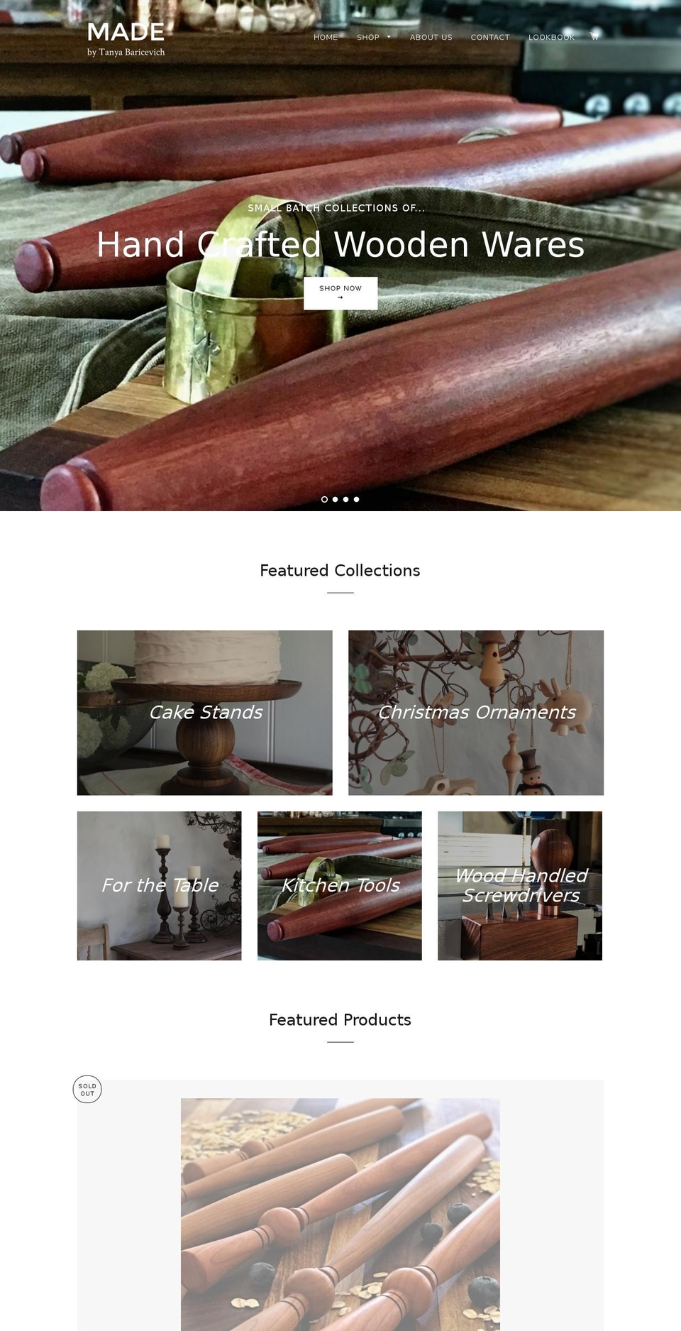 tanyabaricevich.com — Shopify storefront screenshot