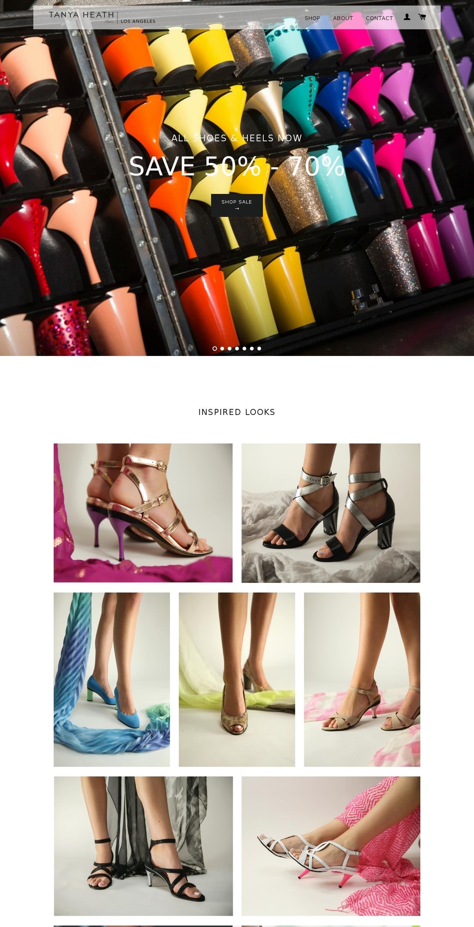 tanyaheathla.com shopify website screenshot