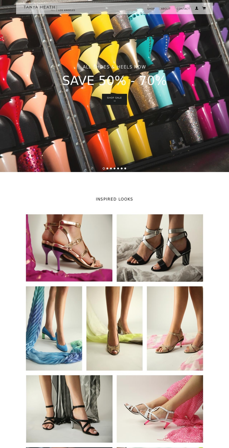 tanyaheathlosangeles.com shopify website screenshot