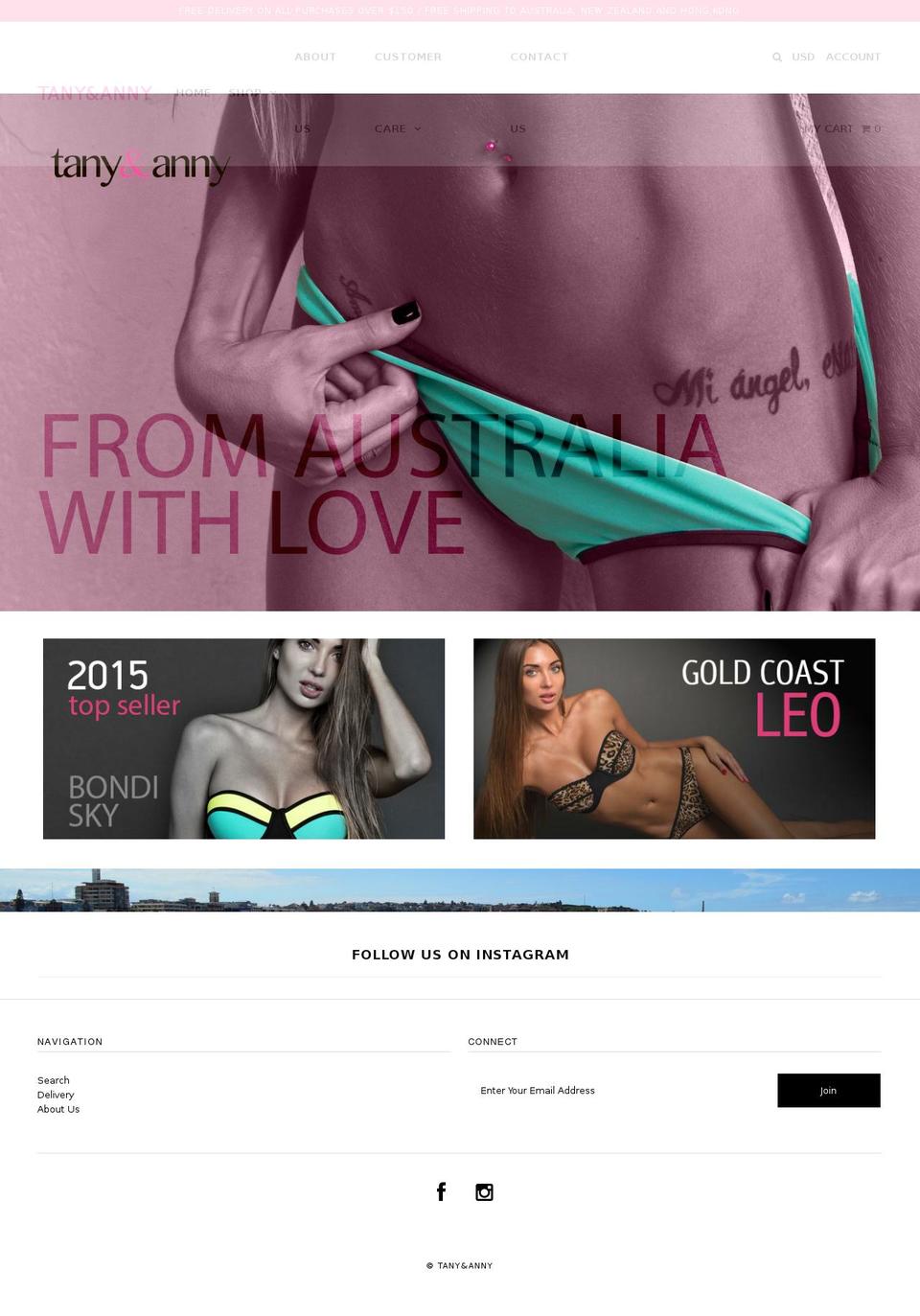 tanyanny.com shopify website screenshot