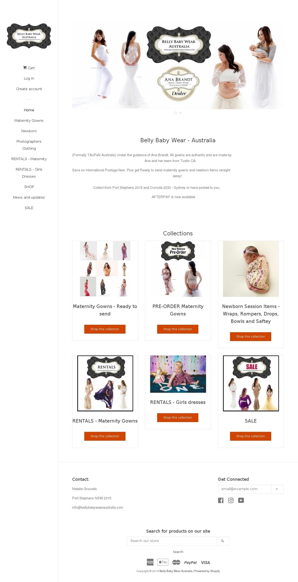 taopanaustralia.com — Shopify storefront screenshot