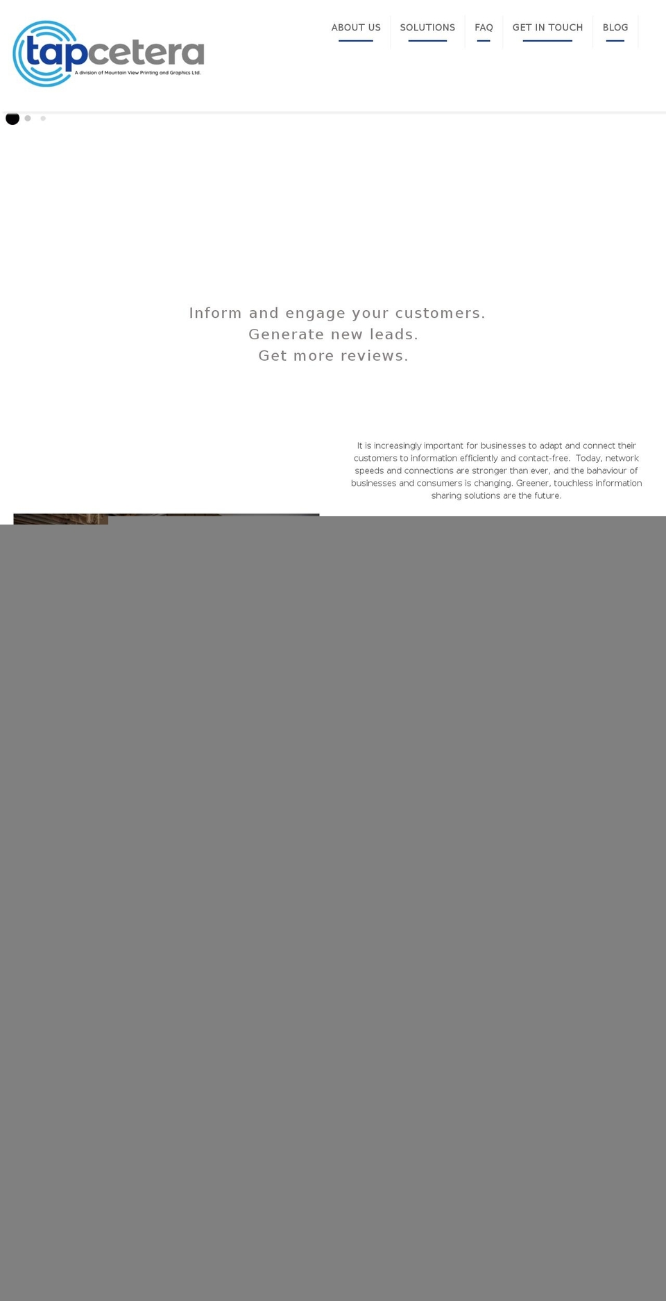 tapcetera.com — Shopify storefront screenshot