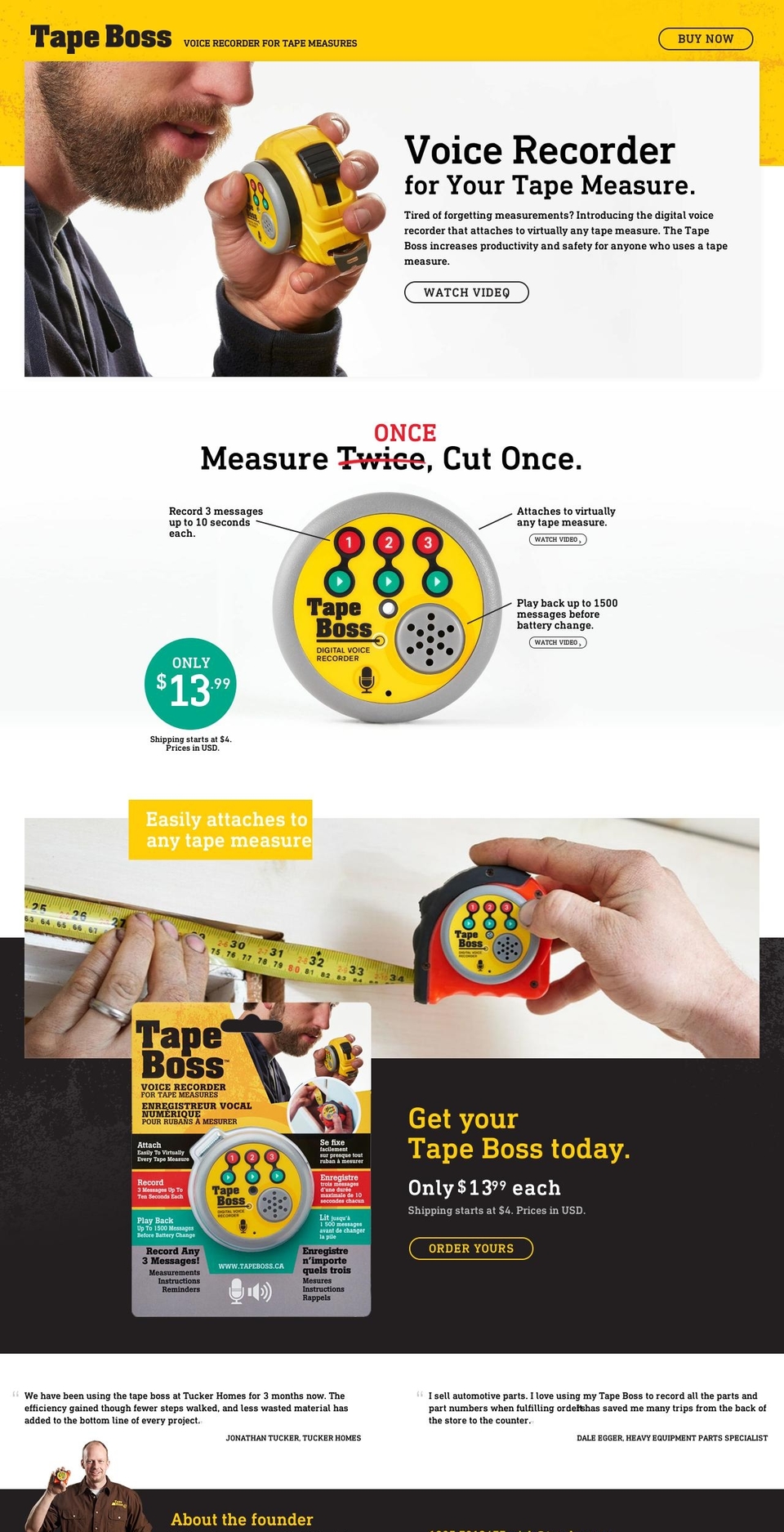 tape-boss Shopify theme site example tapeboss.ca