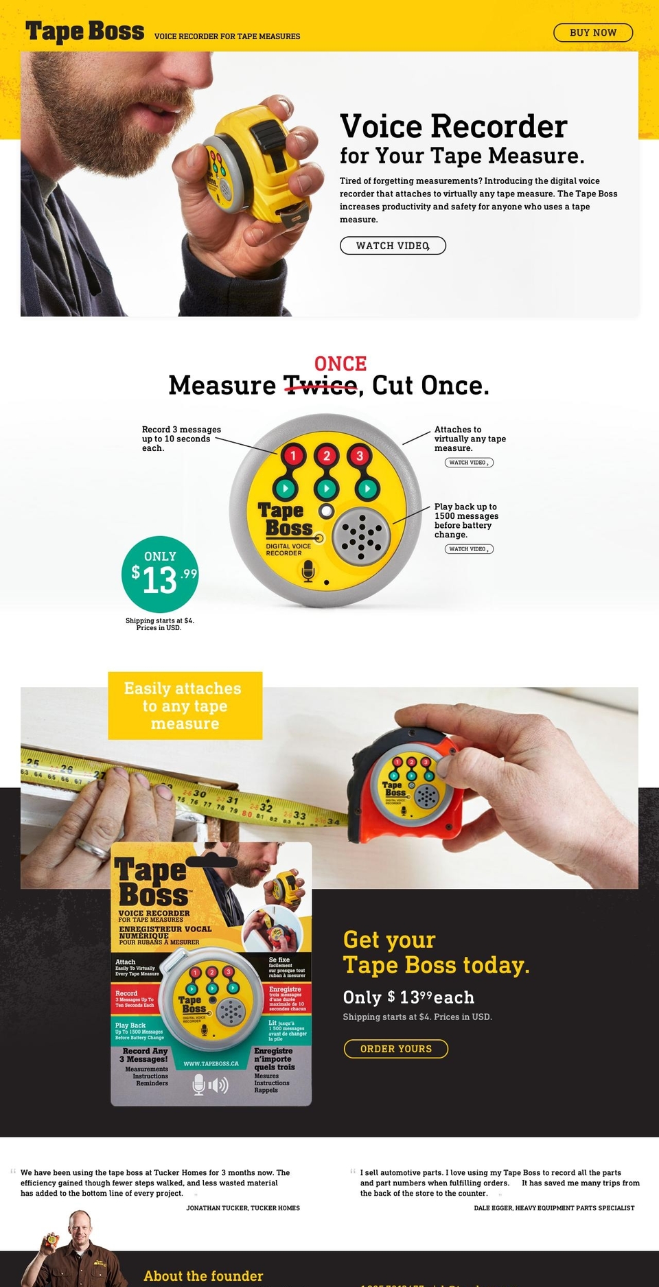 tape-boss Shopify theme site example tapeboss.com