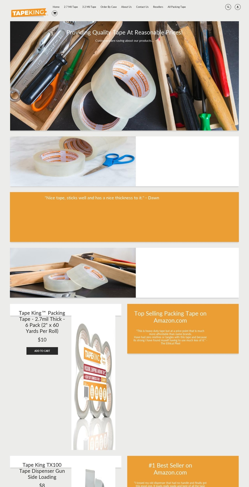 tapeking.com — Shopify storefront screenshot